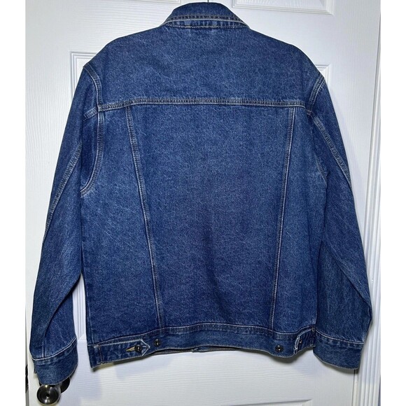 Danbury Mint Men Large Plaid Lined Trucker Jean Coat Personalized (JD) Initials - Picture 8 of 9